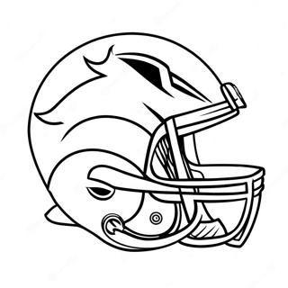 Denver Broncos Logo Coloring Page | Denver Broncos 塗色頁