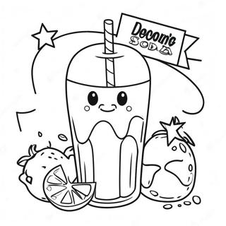 Soda Coloring Page | Soda 塗色頁