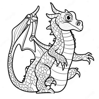 Water Dragon Coloring Page | Water Dragon Dragon 塗色頁