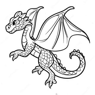 Majestic Water Dragon Flying Coloring Page | Water Dragon Dragon 塗色頁