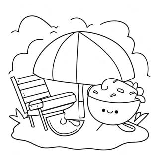 Summer Fun Coloring Page for Preschoolers | Summer Fun for Preschoolers 塗色頁