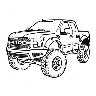 Ford Raptor Truck Coloring Page | Ford Raptor 塗色頁