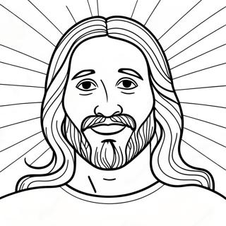 Joyful Jesus Coloring Page | Jesus Loves You 塗色頁