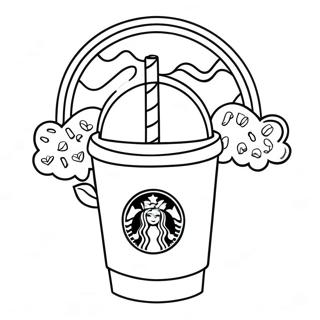 Starbucks Kawaii Coloring Page