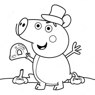 Peppa Pig Halloween Coloring Page | Peppa Pig Halloween 塗色頁
