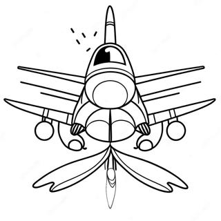 F18 Fighter Jet Coloring Page | F18 Fighter Jet 塗色頁