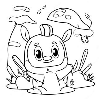 Adventurous Toodles Coloring Page | Toodles Mickey Mouse Clubhouse 塗色頁