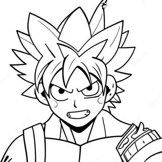 Explosive Bakugo Action Coloring Page | Bakugo 塗色頁