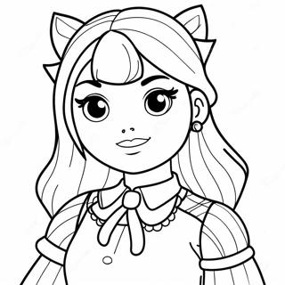 Roblox Royale High Character Coloring Page