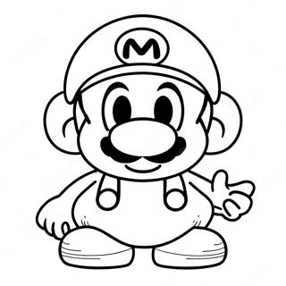 Cappy with Mario Coloring Page | Cappy Mario Odyssey 塗色頁