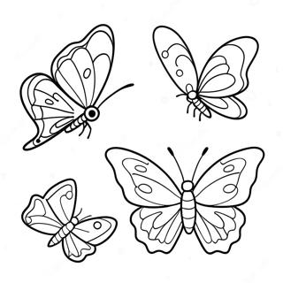 Life Cycle of a Butterfly Coloring Page | Life Cycle 塗色頁