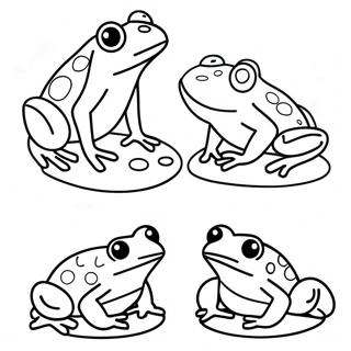 Colorful Life Cycle of a Frog Coloring Page | Life Cycle 塗色頁