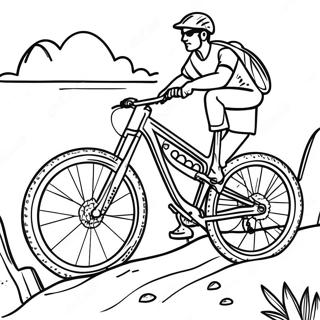 Mountain Bike Coloring Page | Mountain Bike 塗色頁
