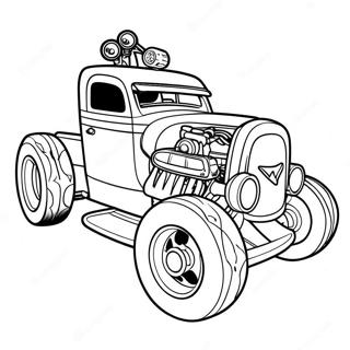 Bone Shaker Hot Wheels Coloring Page | Bone Shaker Hot Wheels 塗色頁