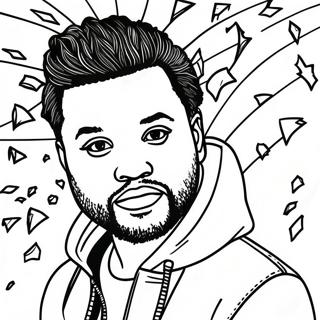 The Weeknd Coloring Page | The Weeknd 塗色頁