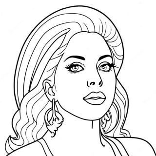 Lady Gaga Coloring Page | Lady Gaga 塗色頁
