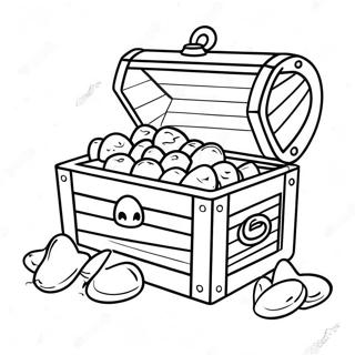 Treasure Chest Coloring Pages