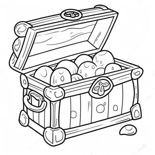 Pirate Treasure Chest Coloring Page