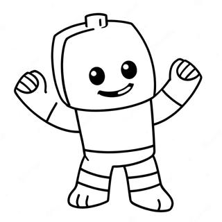 Roblox Bacon Character Coloring Page | Roblox Bacon 塗色頁