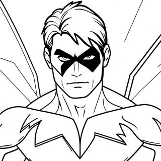 Nightwing Coloring Page | Nightwing 塗色頁