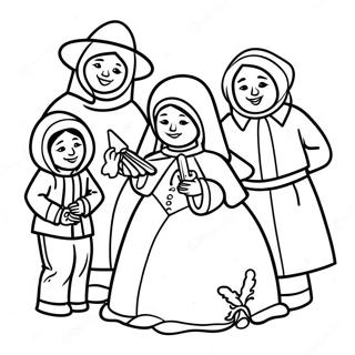 Las Posadas Coloring Page