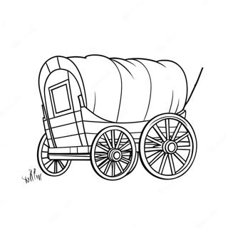 Pioneer Wagon Coloring Page | Pioneer 塗色頁