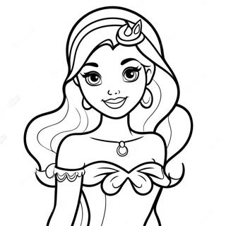 Tattooed Disney Princess Coloring Page | Tattooed Disney Princess 塗色頁