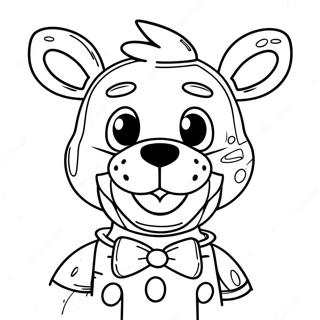 Chica FNAF Coloring Page