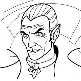 Dracula Coloring Page | Dracula 塗色頁