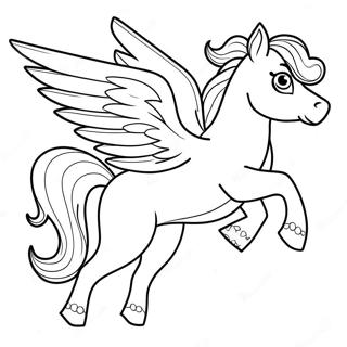 Pegasus Coloring Page | Pegasus 塗色頁