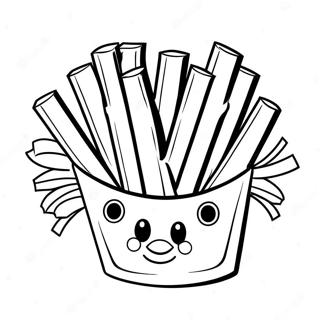 Fries Coloring Page | Fries 塗色頁