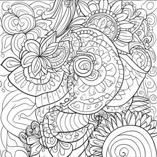 Fun Geometric Pattern Coloring Page