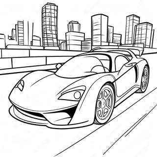 Spiderman Driving a Fast Car Coloring Page | Spiderman Car 塗色頁
