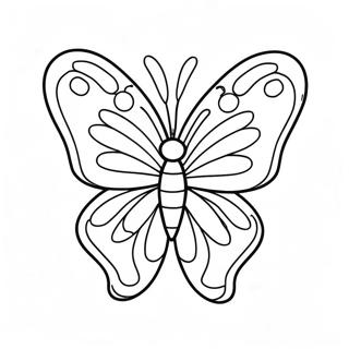Colorful Butterfly in Flight Coloring Page | Flying 塗色頁