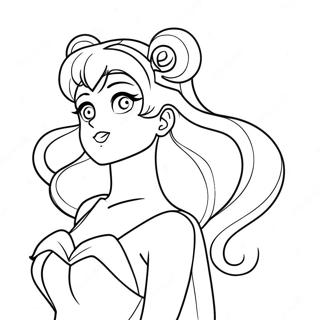 Princess Serenity Sailor Moon Coloring Page