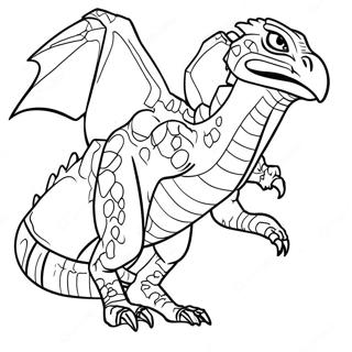 Indoraptor Fierce Roaring Coloring Page | Jurassic World Fallen Kingdom Indoraptor 塗色頁