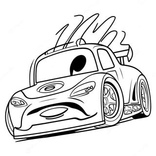 Jackson Storm Racing Coloring Page | Jackson Storm 塗色頁