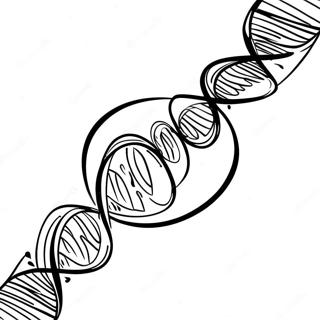 Colorful DNA Helix Coloring Page | DNA 塗色頁