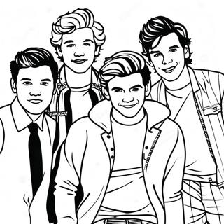 One Direction Coloring Page | One Direction 塗色頁