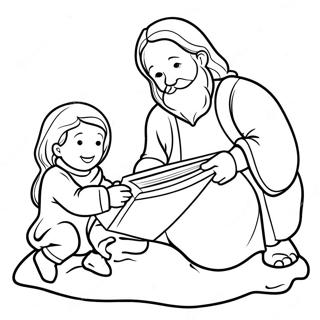Christmas Bible Story Coloring Page | Christmas Bible 塗色頁