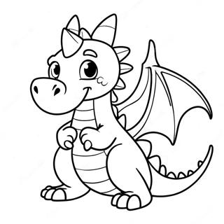 Friendly Dragon in Dragon City Coloring Page | Dragon City 塗色頁