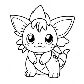 Vaporeon Coloring Page