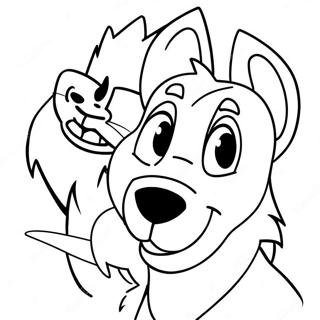Balto and Jenna Adventure Coloring Page | Balto 塗色頁