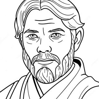 Obi Wan Kenobi Coloring Page | Obi Wan Kenobi 塗色頁