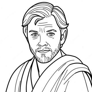 Young Obi Wan Kenobi Coloring Page | Obi Wan Kenobi 塗色頁