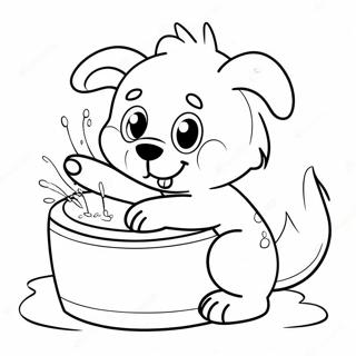 Cute Animals Hand Washing Coloring Page | Hand Washing 塗色頁