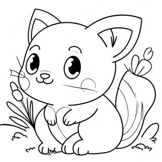 Anime Animals Coloring Page | Anime Animals 塗色頁