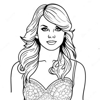 Taylor Swift Midnights Coloring Page | Taylor Swift Midnights 塗色頁