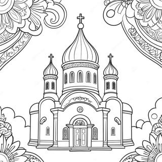 Orthodox Church Coloring Page | Orthodox 塗色頁