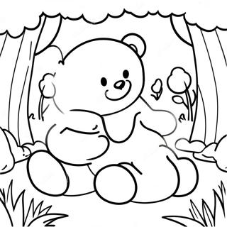 Cute Gummy Bears in a Forest Coloring Page | Gummy Bears 塗色頁